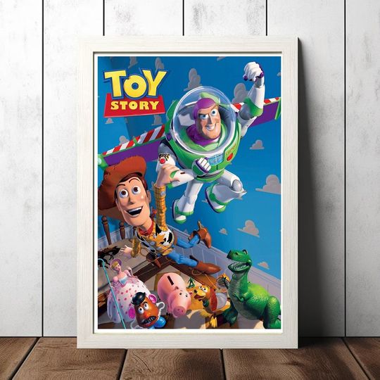Toy Story (1995) Movie Poster, Canvas Wall Art for Room Decor, Premium Matte Vertical Poster
