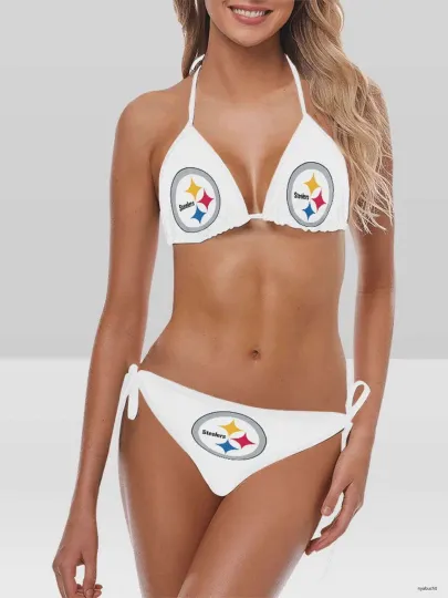 Pittsburgh Football Team Steeler Summer Beach Women's Bikini Swimsuit