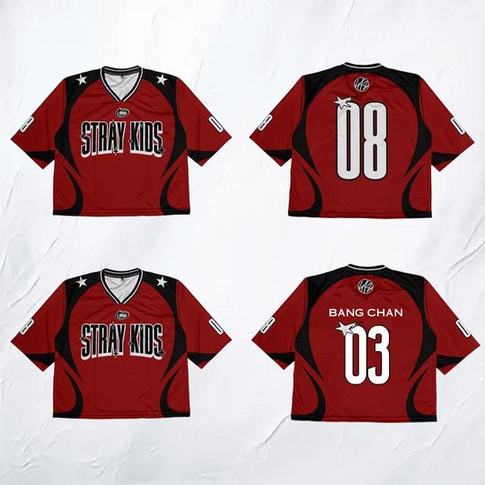 Custom Number SKZ 2025 Jersey,  Member Tee, Gift for fan Kpop