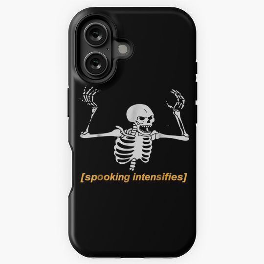 Spooking Intensifies Spooky Scary Skeleton Meme Premium  iPhone Case