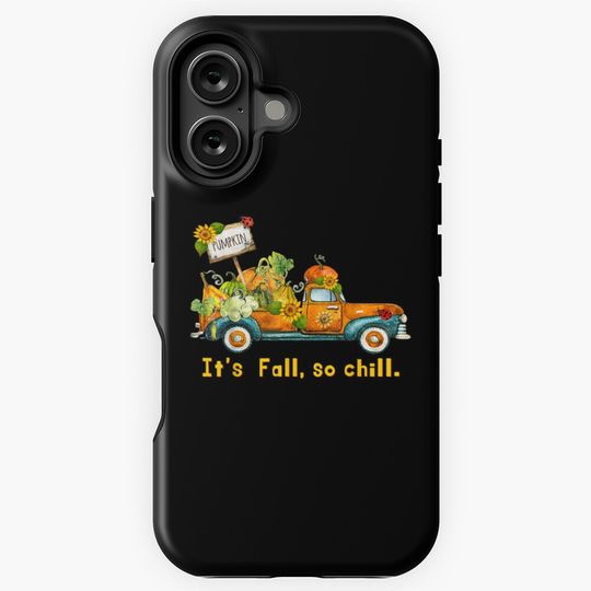 Harvest Truck with Sunflower Pumpkin Hippie Chill Fall iPhone Case