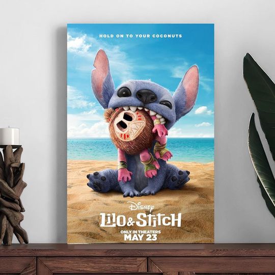 Lilo & Stitch Dog Man 2025 Movie Poster, Home Decor Vertical Wall Art, Room Decoration, Photo Print, Gift