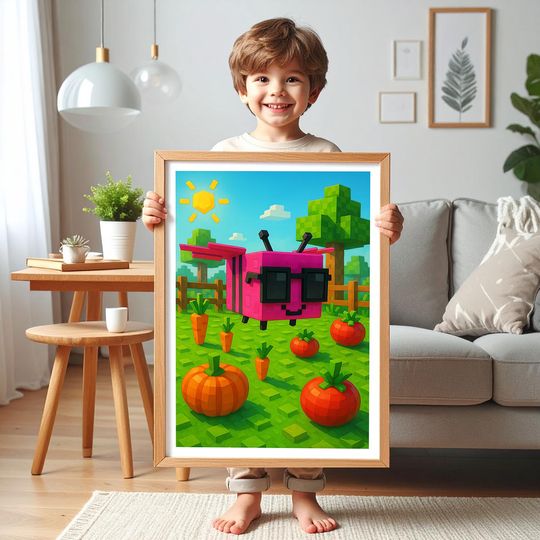 Roblox Grow A Garden Disco Bee Poster A2 Wall Art for Gamer Room or Nursery Decor