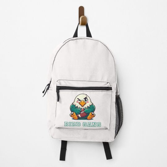 Philadelphia Eagles Love Birg Gang Cute Kawaii [Green] Backpack, Gift for Fan