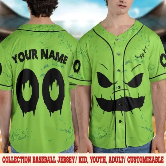 Personalized Oogie Boogie Halloween Costume Party Baseball Jersey Shirt