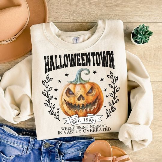 Halloweentown 1998, Halloween Pumpkin, Retro Halloween, Fall Sublimation Design