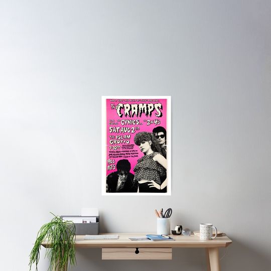 The Cramps Pink Concert Poster