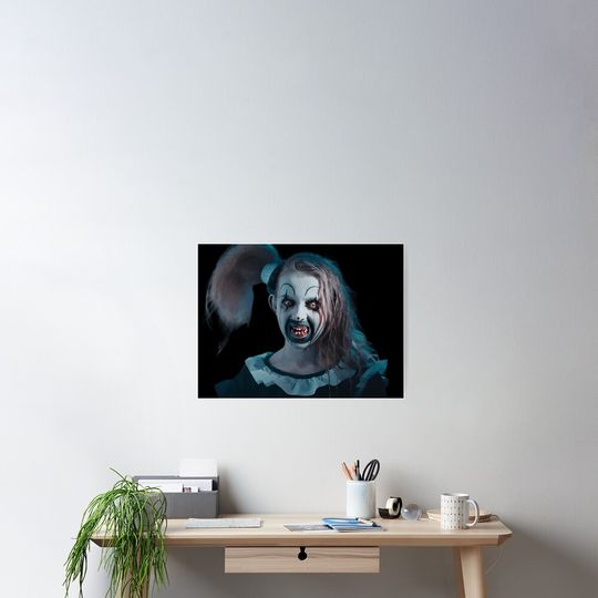 Terrifier little pale girl Poster