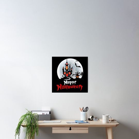 Halloween is the wonderful time of the year Spooky Halloween Poster