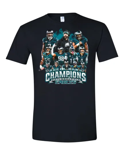 New Graphic -Philadelphia Eagles Champions, Super Bowl LIX Short Sleeve TEES!!