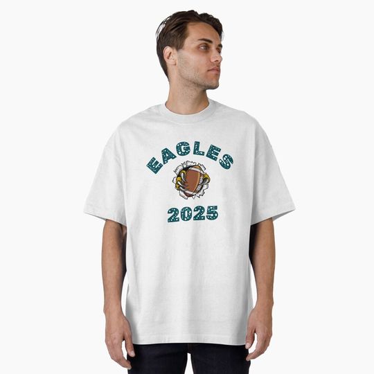 Philadelphia Eagles 2025, Superbowl Oversized T-Shirt