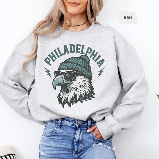 Vintage Philadelphia Football Sweatshirt, Retro Philly Sports Crewneck, Classic Football Fan Jumper