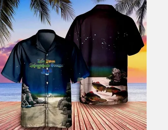 English Rock Band Yes Hawaiian Shirt Summer Vacation Style