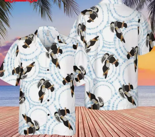 Brad Pitt Tyler Durden Fight Club Toucan Bird Hawaiian Shirt