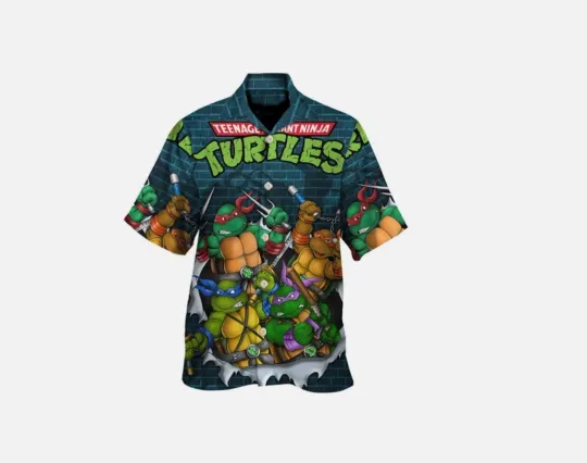 Aloha Summer Beach Hawaiian Shirt Teenage Mutant Ninja Turtles Outfit