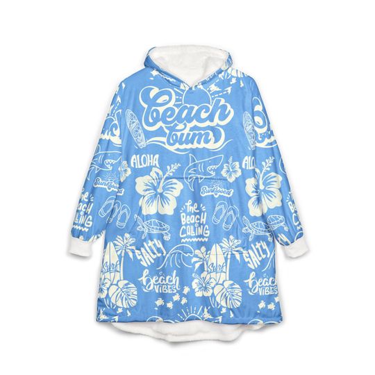 Beach Hoodie Oversized Camping Hoodie Unisex Blanket Hoodie Oversized Blanket Poncho Lounge Wear Surfer Poncho Gift Birthday Gift for Beach