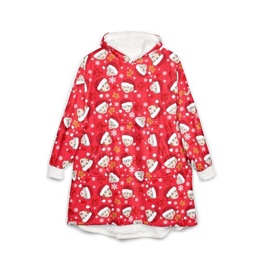 The Stay Golden Christmas Blanket Hoodie | Rose Dorothy Sophia Blanche Unisex Hooded Blanket For Her For Him Gift Cosy Soft Xmas