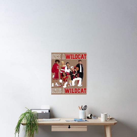 Funny Gift High School The Movies Musical Retro Wave Poster