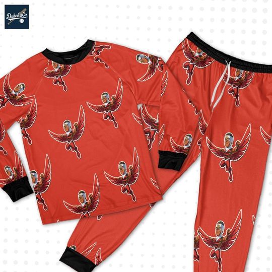 Disney Marvel Falcon Chibi Action Pajamas, Pajamas Birthday Gift, Disney Vacation