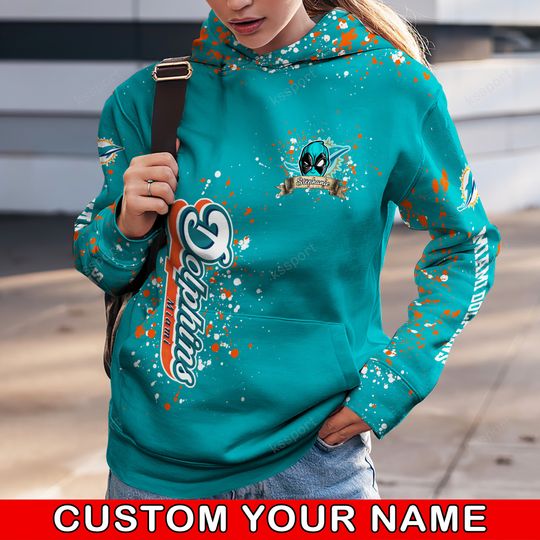 Custom football Miami Dolphins Hoodie Leggings