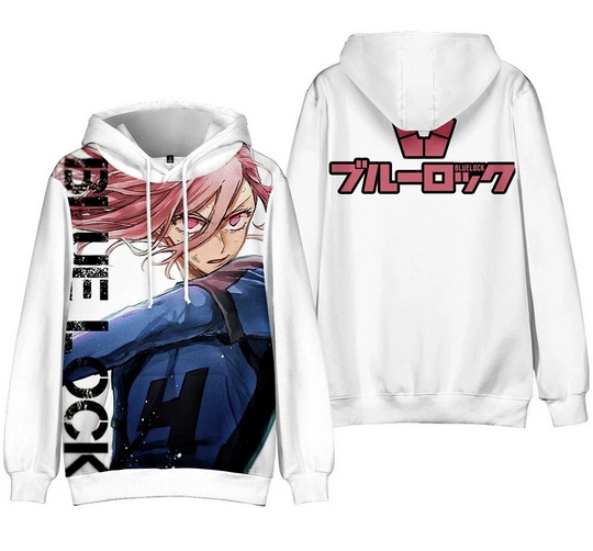 Blue Lock Manga Hoodie Anime Sweatshirt Pullover Unisex
