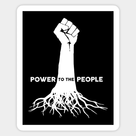 Power to the people - Black Power - Sticker