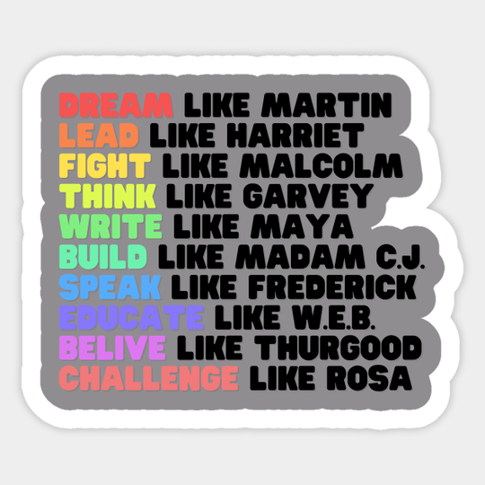DREAM LIKE MARTIN - Black Power - Sticker