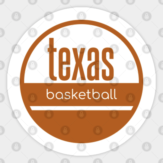 texas basketball - Texas Longhorns - Sticker