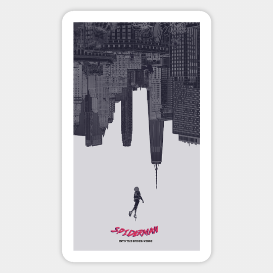 SPIDERVERSE GREY - Spider Man - Sticker