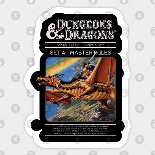 vintage dungeons and dragons - Dungeons And Dragons - Sticker