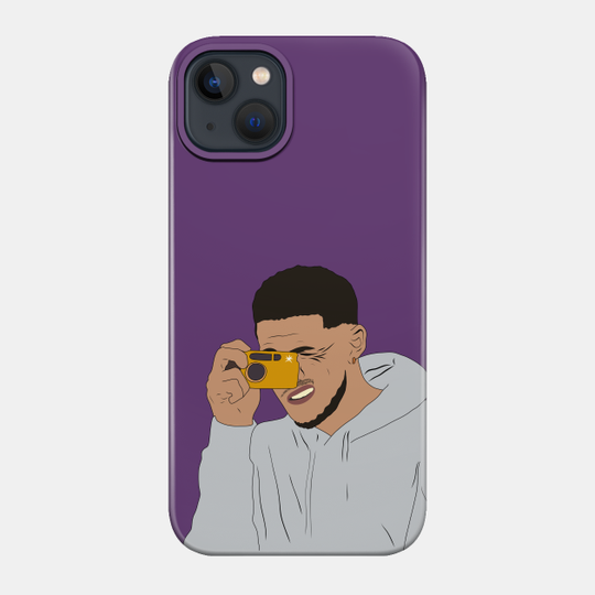 Devin Booker Phoenix Basketball Camera Flash Mercury Game - Devin Booker - Phone Case