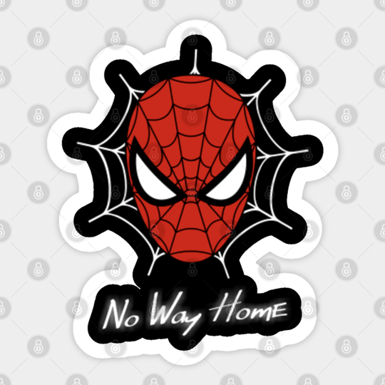 No Way Home - Team Spiderweb - Spider Web Man Home No Way Team Movie - Sticker