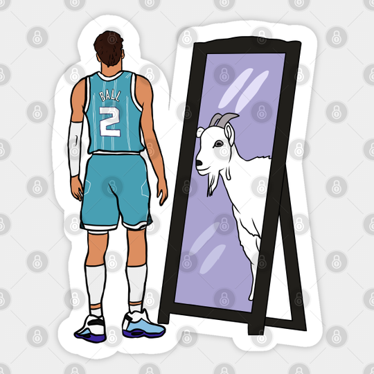 LaMelo Ball Mirror GOAT - Lamelo Ball - Sticker