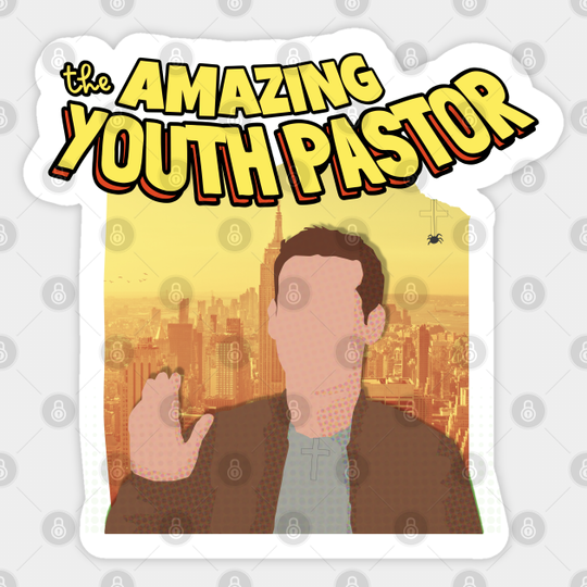 The Amazing Youth Pastor - Spider Man - Sticker