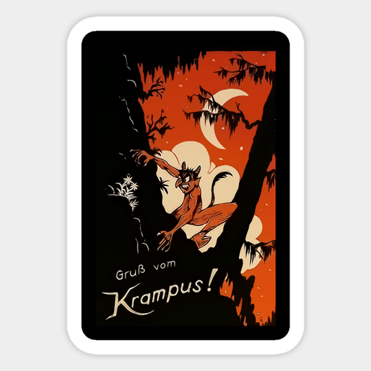 Greetings From Krampus - Holidays - Sticker