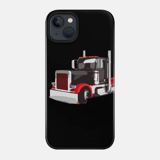 Semi Truck 18 Wheeler Trucker Peterbilt KW - Trucker Peterbilt - Phone Case