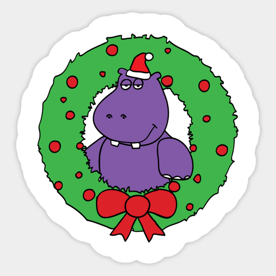 I Want a Hippopotamus for Christmas - Holidays - Sticker