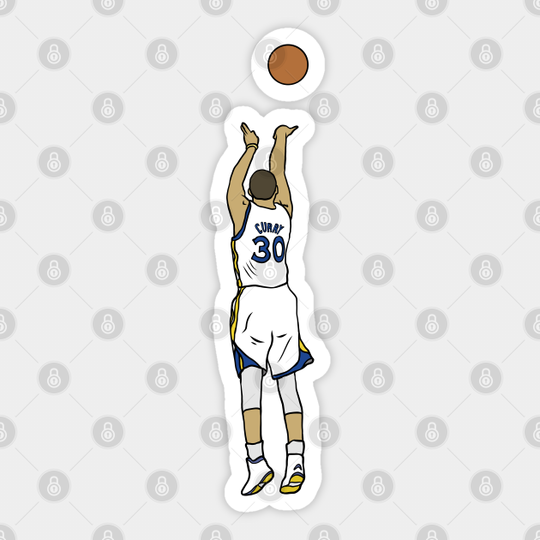 Steph Curry Three Pointer - Steph Curry - Sticker