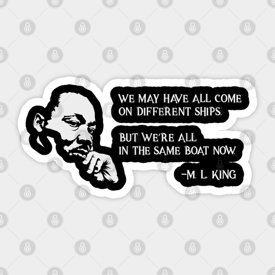 Martin Luther King Quote Freedom Protest MLK Gift - Martin Luther King - Sticker