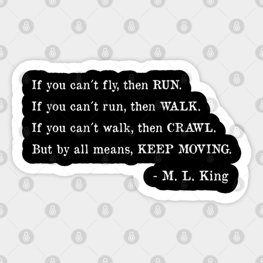 Martin Luther King Quote Freedom Protest MLK Gift - Martin Luther King - Sticker