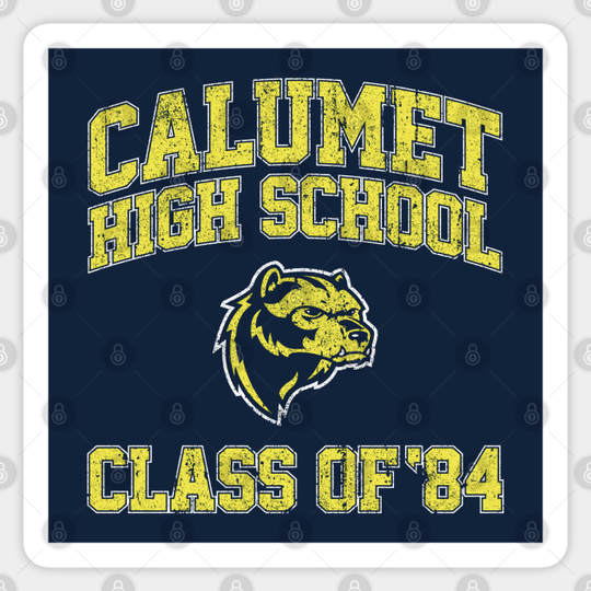 Calumet High School Class of 84 - Red Dawn - Sticker