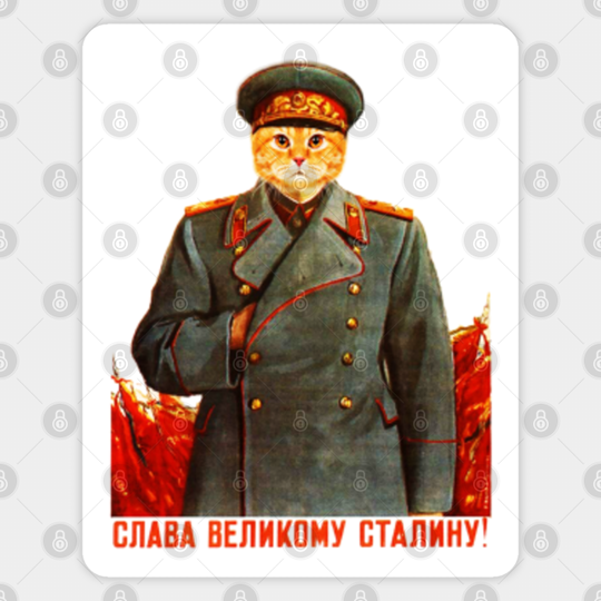 Comrade Kotenok Soviet - Catshirt - Sticker