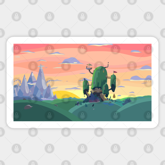 Sunset Time - Adventure Time - Sticker