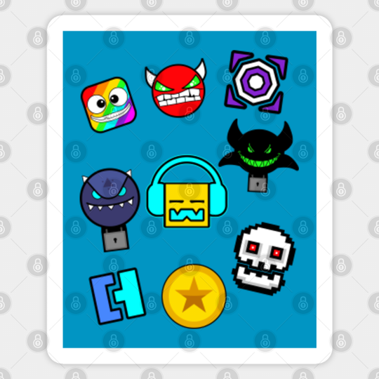 Geometry Dash - Icons - Geometry Dash - Sticker
