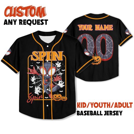 Custom Disney Spidey And His Amazing Friends Halloween Collection Simple Baseball, Personalized Baseball Team Jersey, Gift for Fans Family