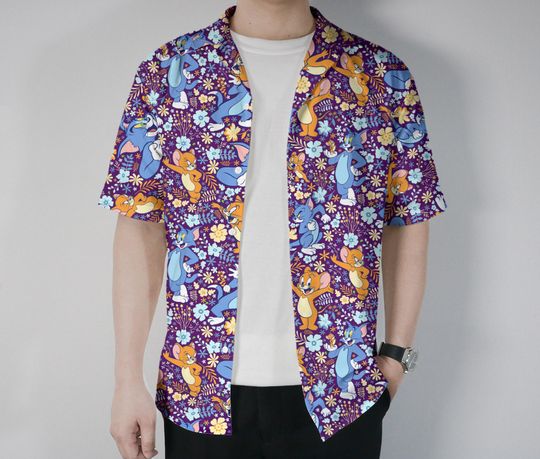 Tom And Jerry Hawaiian Shirt Summer Aloha Hawaii Set Family Hawaii Beach Short