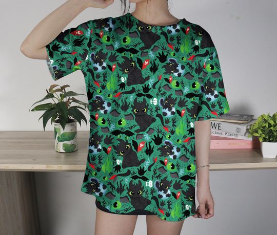 Toothless T-shirt Dragon Vintage Shirt Funny Graphic Tshirt