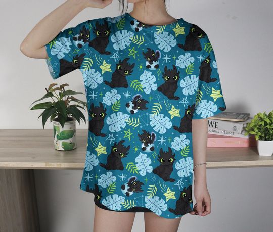 Toothless T-shirt Dragon Toothless Shirt Cute Dragon Tee Shirt