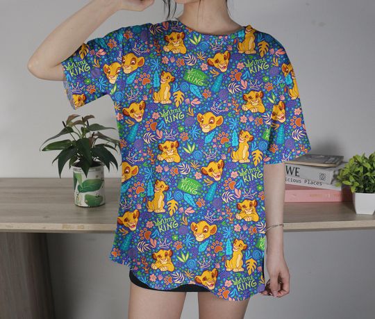 Simba T-shirt The Lion King T-Shirt Simba Family T-Shirt Summer Tropical Tshirt
