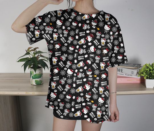 Hello Kitty T-Shirt, Kawaii Cat Shirt, Cute Character Tee, Funny Graphic Shirt